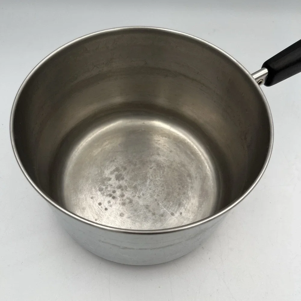 Vintage ~ Revere Ware Stainless Steel 2 QT. Sauce Pan With‎ Lid ~ USA